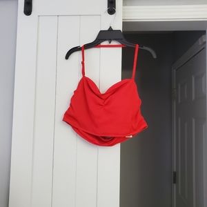SALE: Red Halter Bikini Top. NEW.